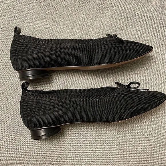 ANTHROPOLOGIE black Matiko ballet flats.  Size 38. - Picture 4 of 9